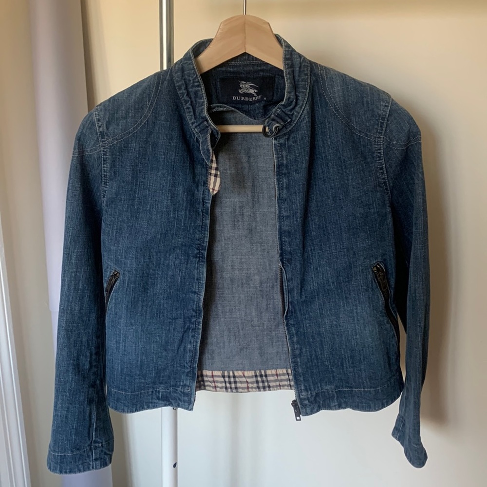 Authentic Burberry Kids Denim Jacket Size 12